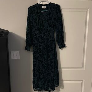 Dainty Jewells Black Sheath Dress with Bishop Sleeves